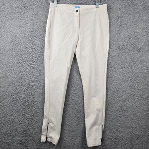 J. McLaughlin Women's White Ankle Side Zip Pants Size 6